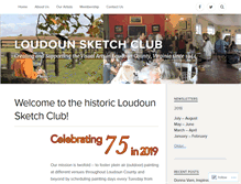 Tablet Screenshot of loudounsketchclub.com